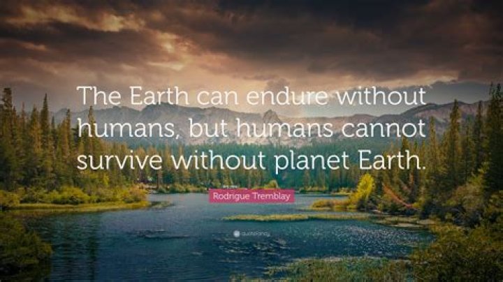 Can humans survive without nature?