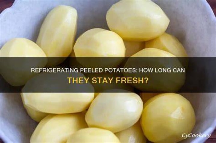 Can peeled potatoes be frozen?