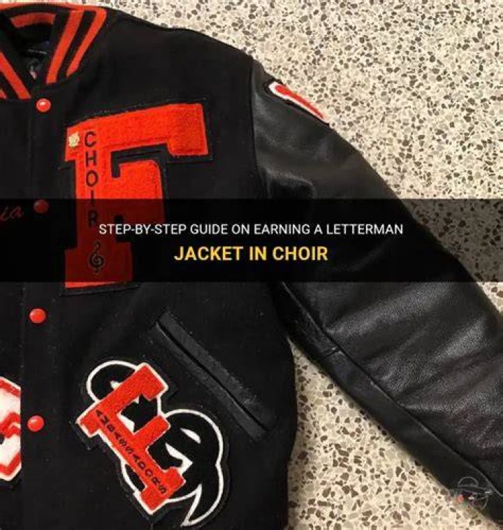 Can you get a letterman jacket for choir?