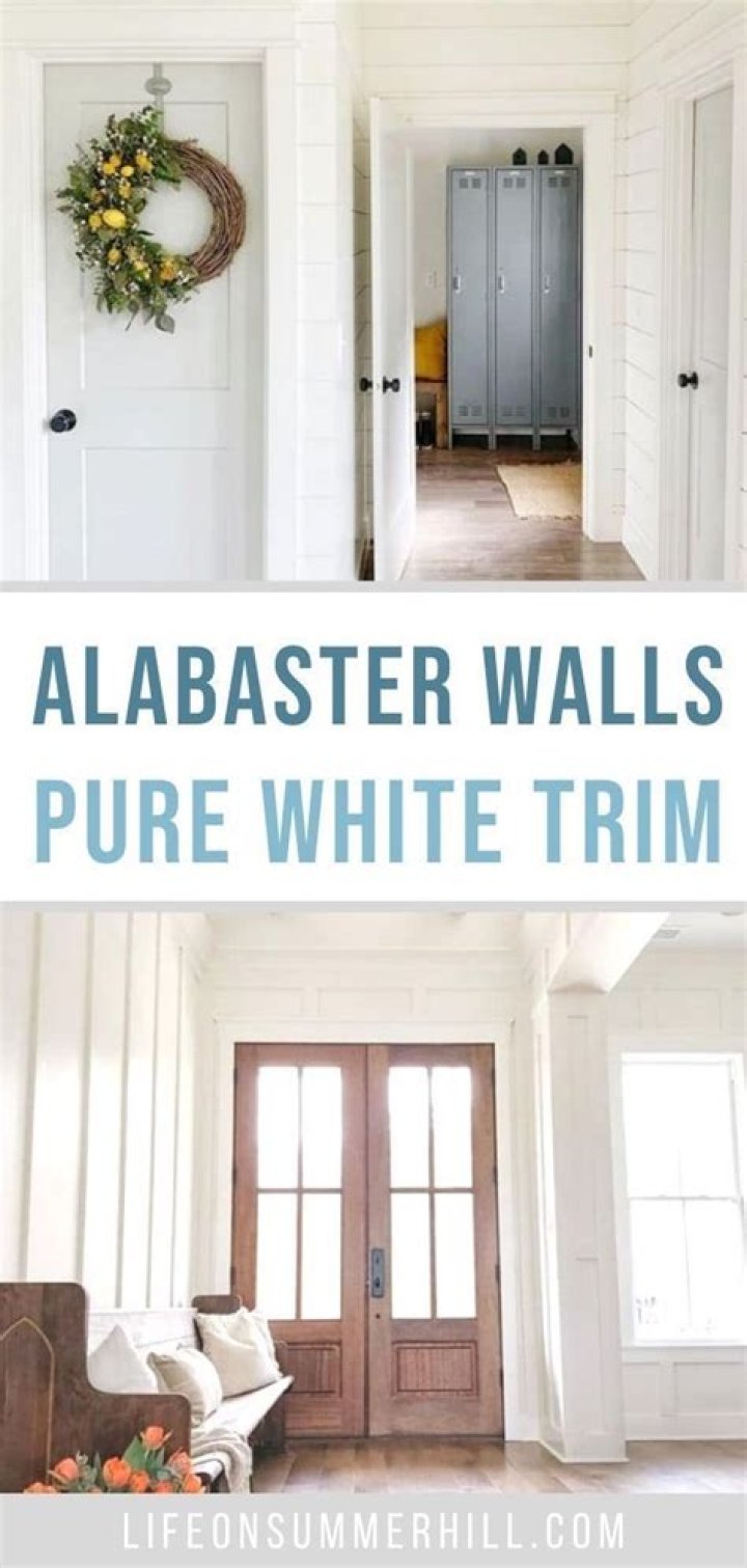 Does Alabaster look good with white trim?