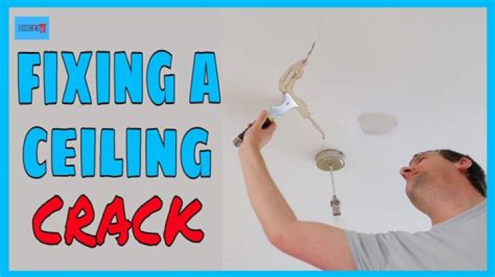 How do you fix a cracked ceiling permanently?
