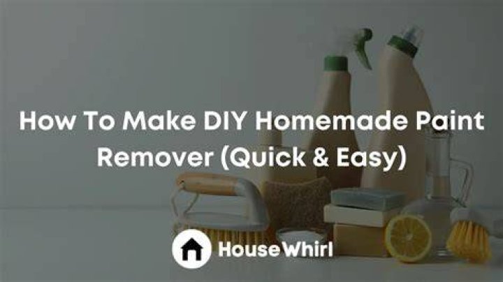 How do you make homemade paint remover?