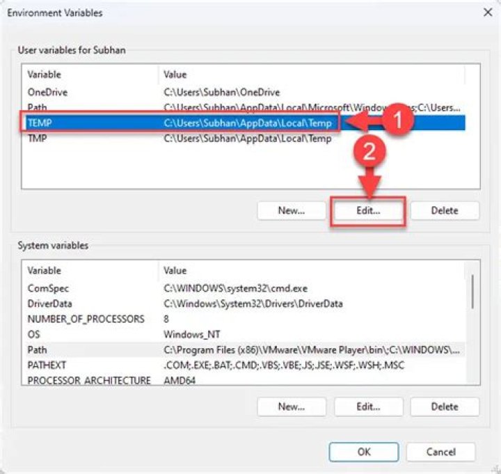 How do you name environment variables?