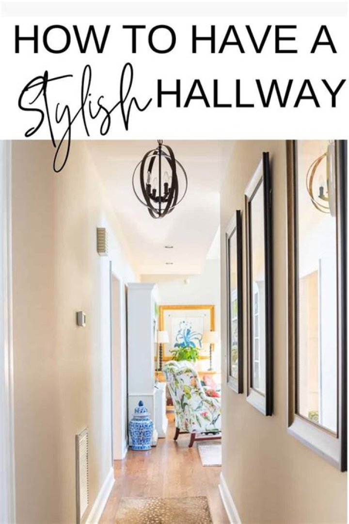 How do you style a narrow hallway?