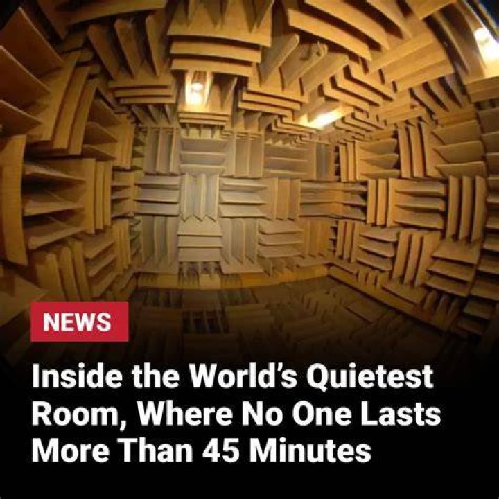 How long can a person last in the quietest room?