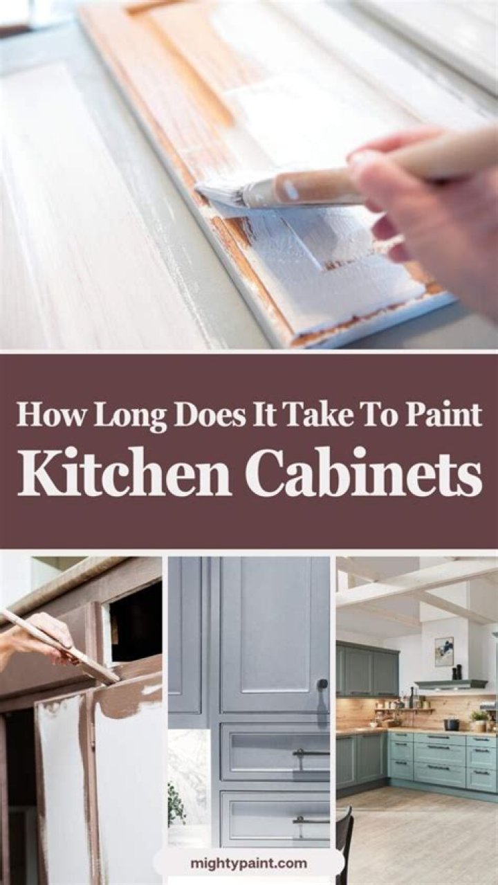 How long does it take to paint kitchen cabinets?
