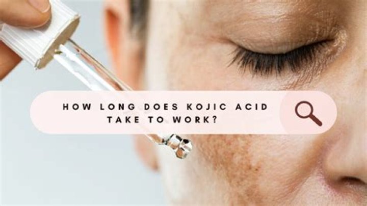 How long should I use kojic acid?