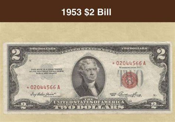 How much is a red print $2 bill worth?