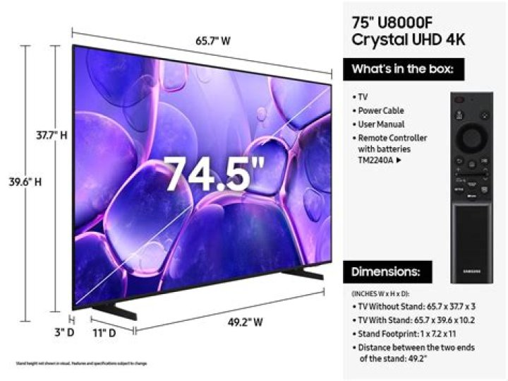 Is 65 or 75 TV better?
