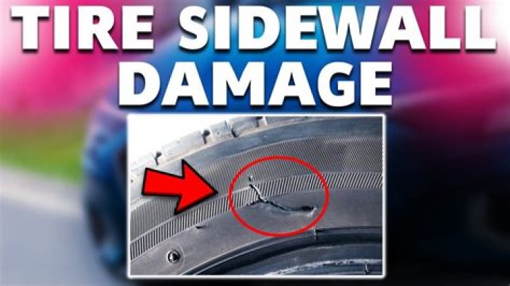 Is it safe to drive with sidewall damage?