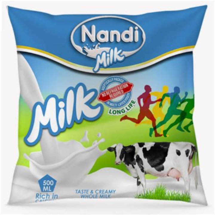 Is Nandi drinking milk?