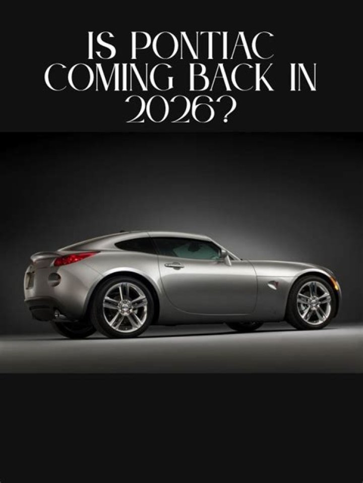 Is Pontiac coming back 2022?