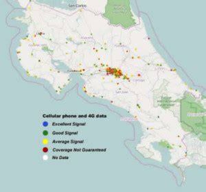 Is there good cell coverage in Costa Rica?