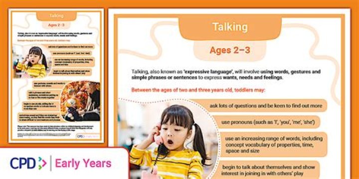 What's considered early talking?