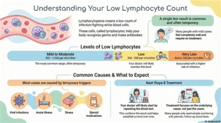 What autoimmune disease causes low lymphocytes?