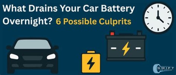 What can drain your car battery overnight?
