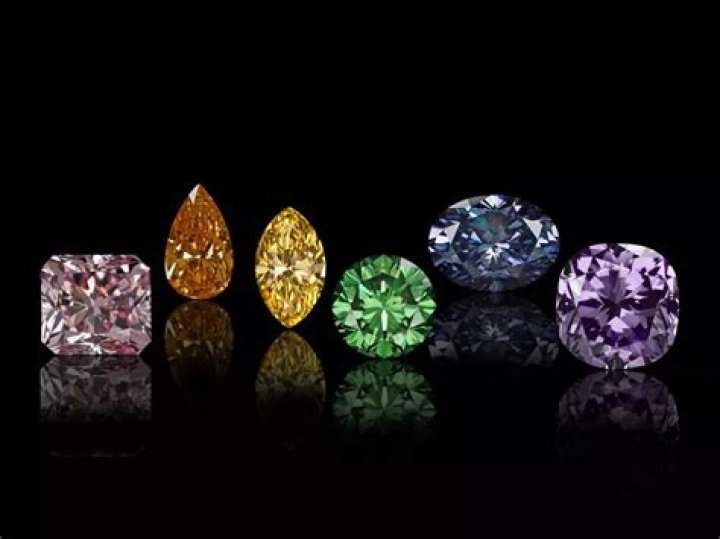 What color do real diamonds shine?