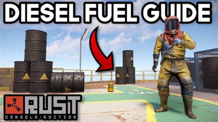 What do diesel barrels do in Rust?