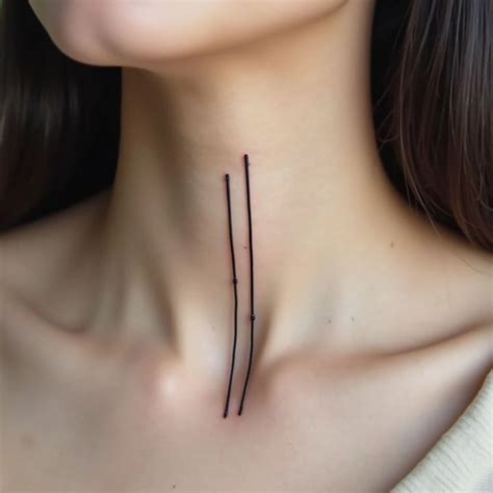 What does 3 lines tattoo on chin mean?