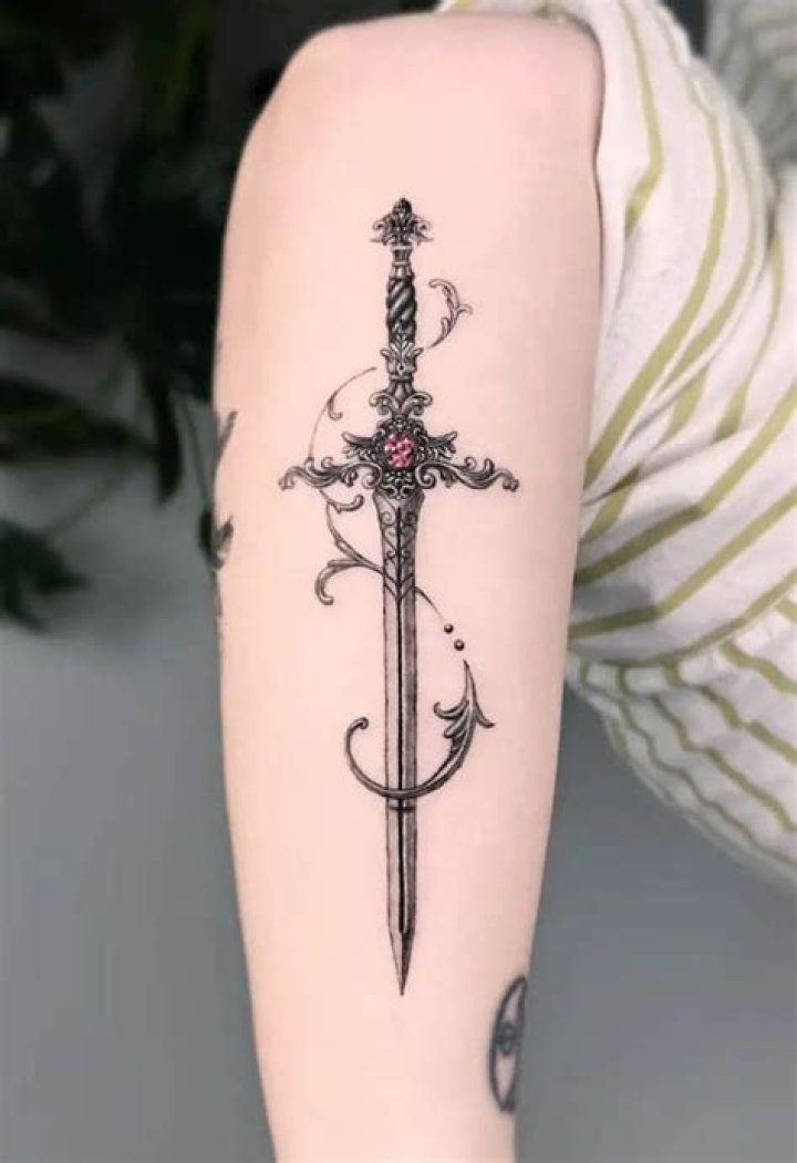 What does a sword tattoo mean?
