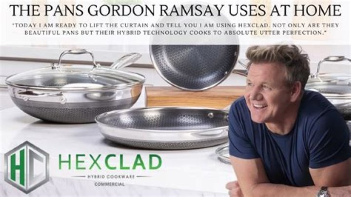 What does Gordon Ramsay use for pans?