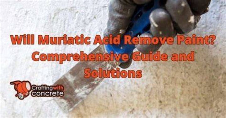 What does muriatic acid do to paint?