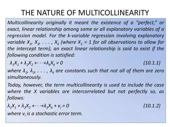 What is acceptable multicollinearity?