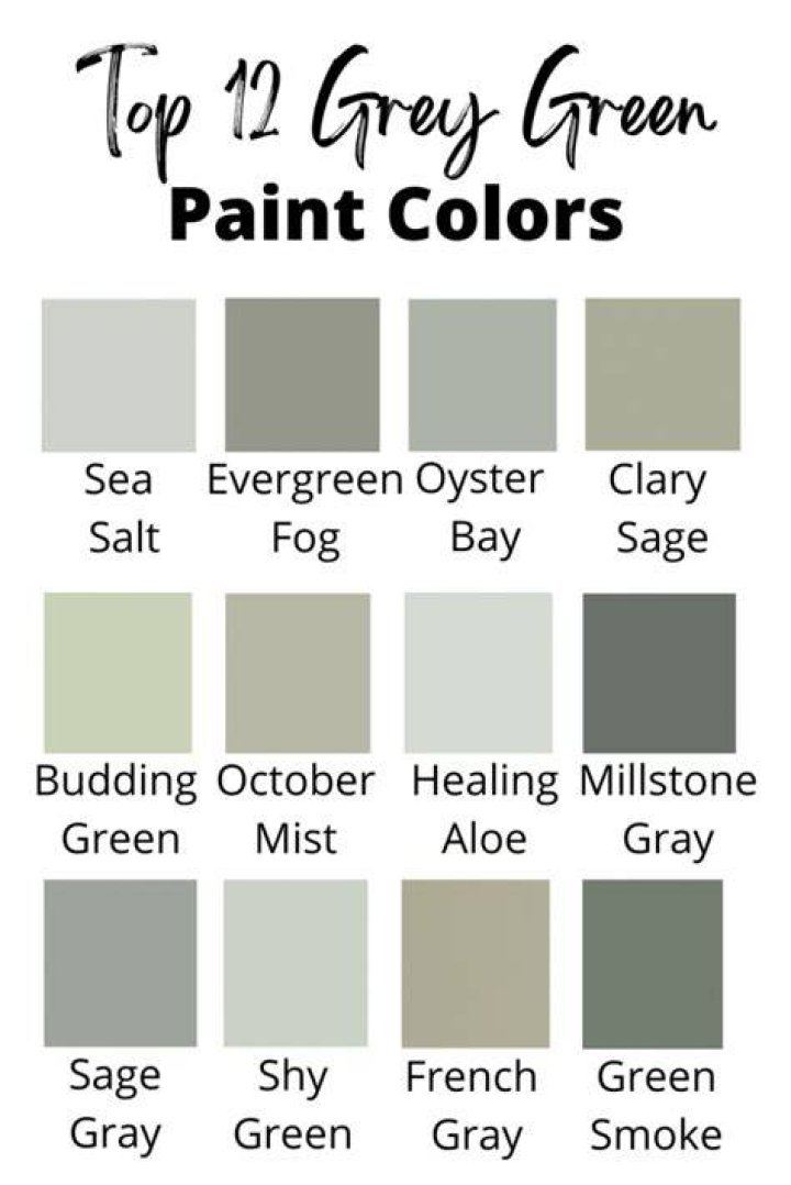 What is grayish green color called?