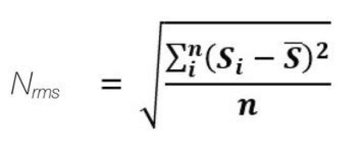 What is rms noise?