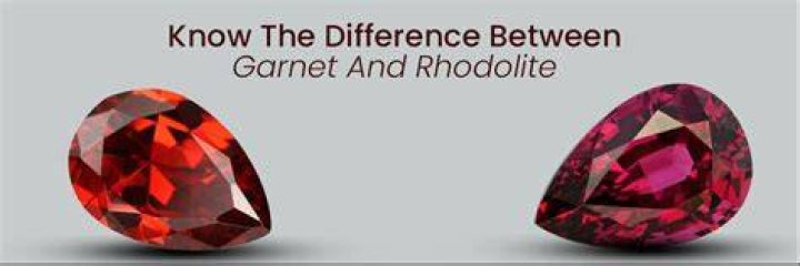 What is the difference between a garnet and a rhodolite garnet?