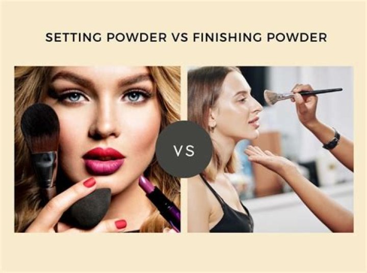 What is the difference between setting powder and finishing powder?