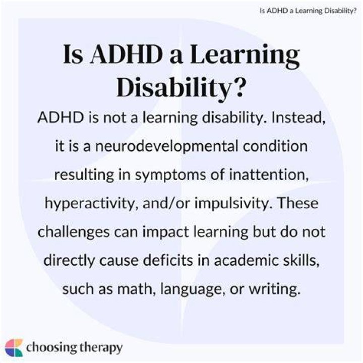What learning disabilities are associated with ADHD?