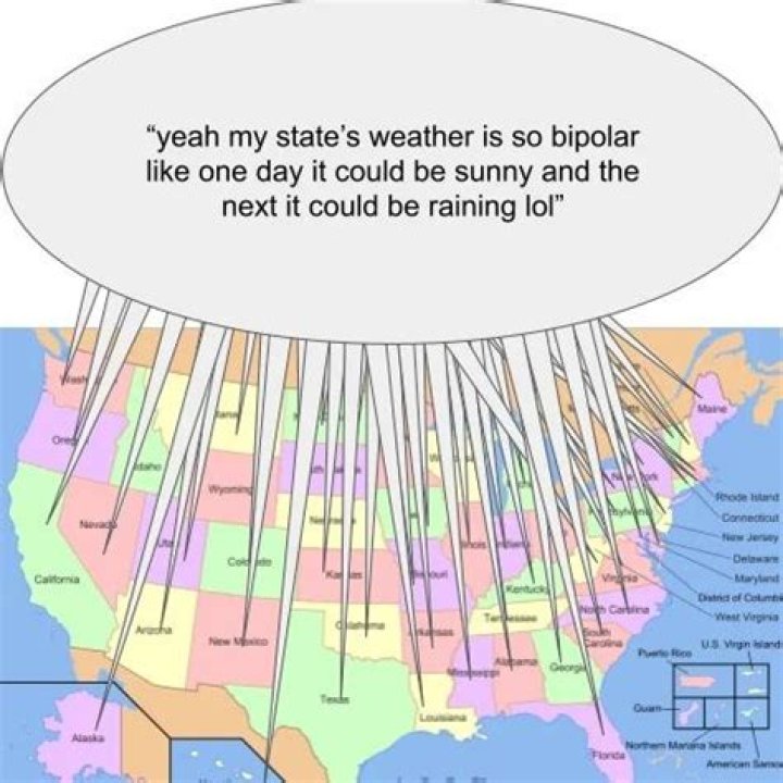 What US state has the weirdest weather?