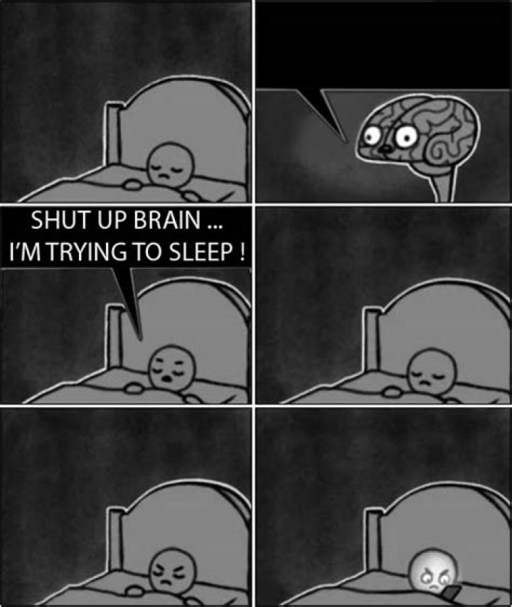 When I try to sleep my brain keeps thinking?