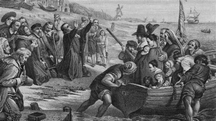 Where did the Pilgrims bury their dead?