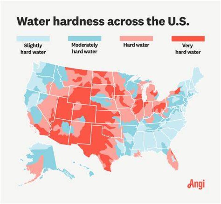 Where in the US has hard water?