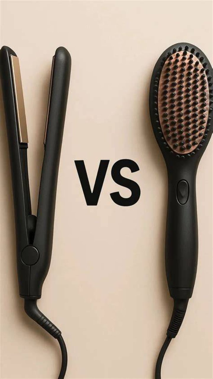 Which is better straightening brush or flat iron?