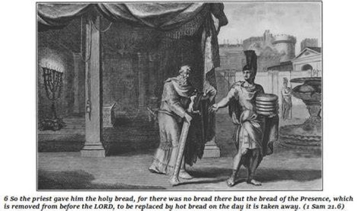 Who gave David holy bread?