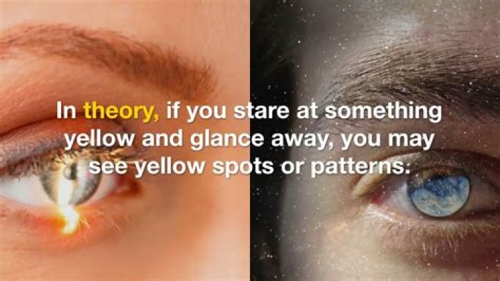 Why am I seeing green spots?